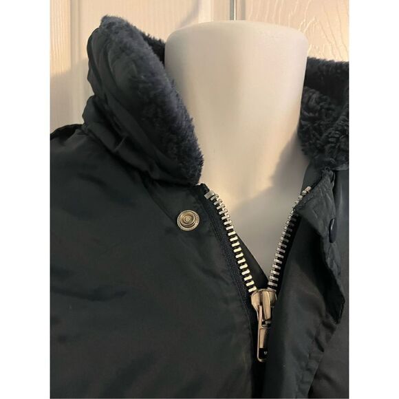 Workgear Vintage Bomber Navy Blue Insulated Jacket. Size XL - Picture 4 of 6